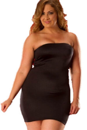 Deluxerie Plus Size Mini Kjole Orsala