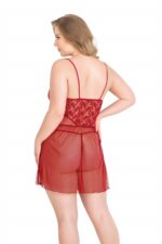 Deluxerie Plus Size Babydoll-Sæt Perla