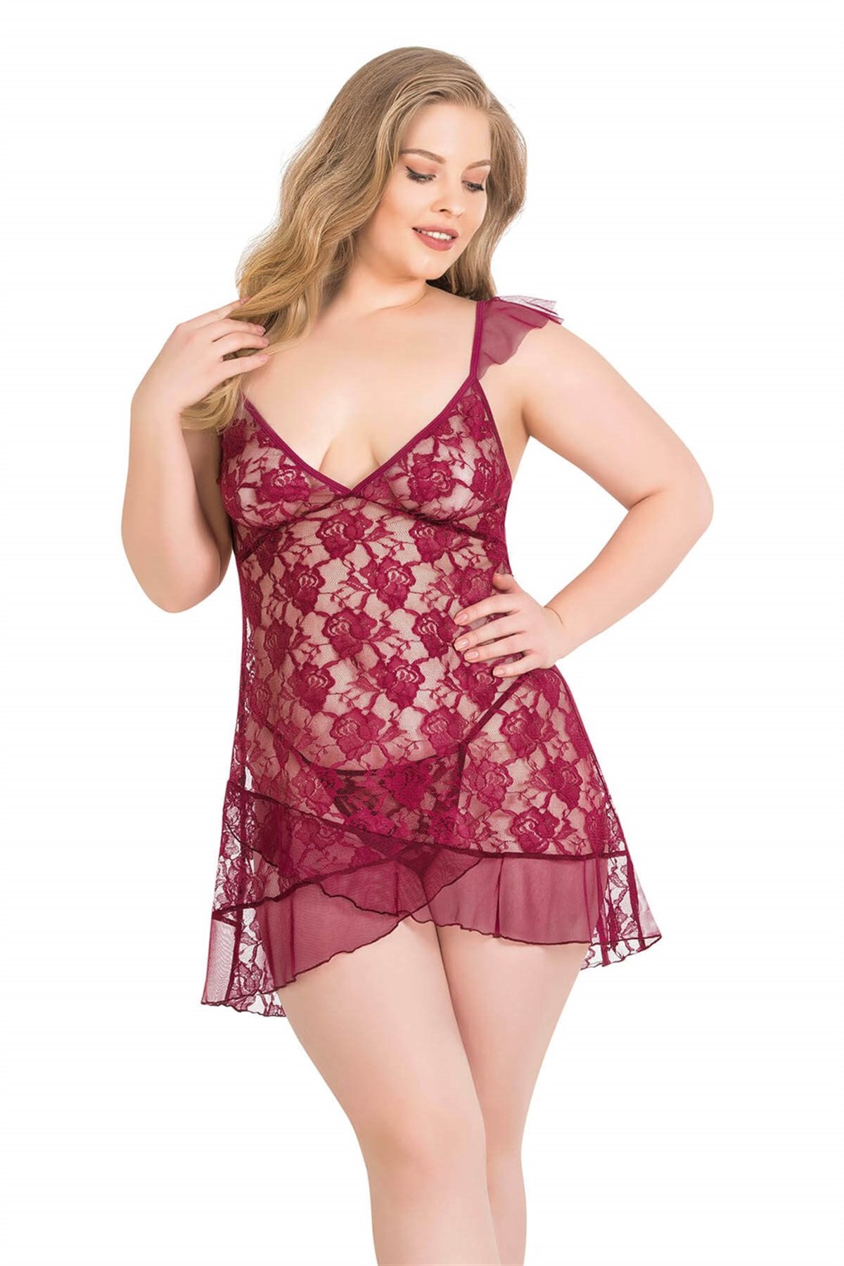 Deluxerie Plus Size Babydoll-Sæt Pheba Deluxerie Plus Size Babydoll-Sæt Pheba